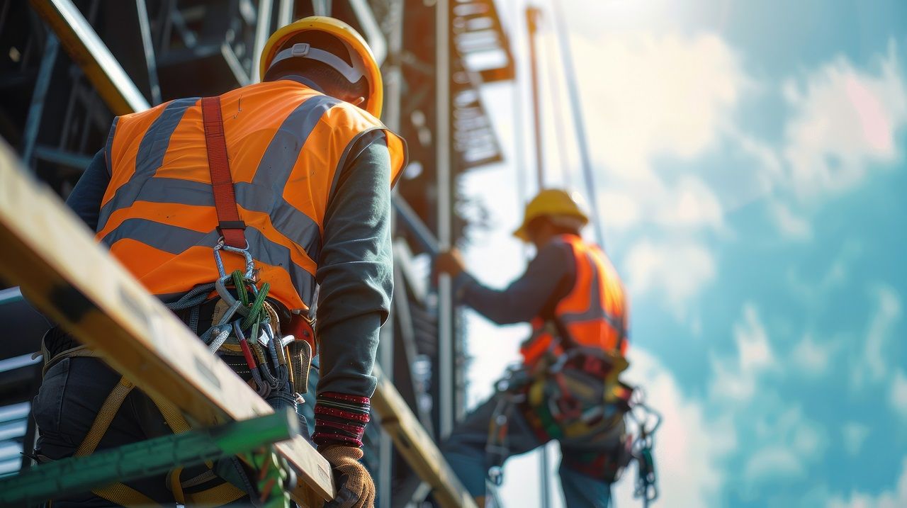 Scaffolder at work